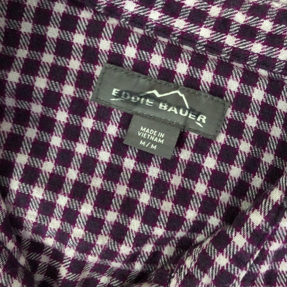 Eddie Bauer Purple Flannel - Picture 3 of 3